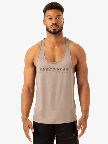 Ryderwear Overdrive Stringer T-Back Mushroom | EYFK-28793