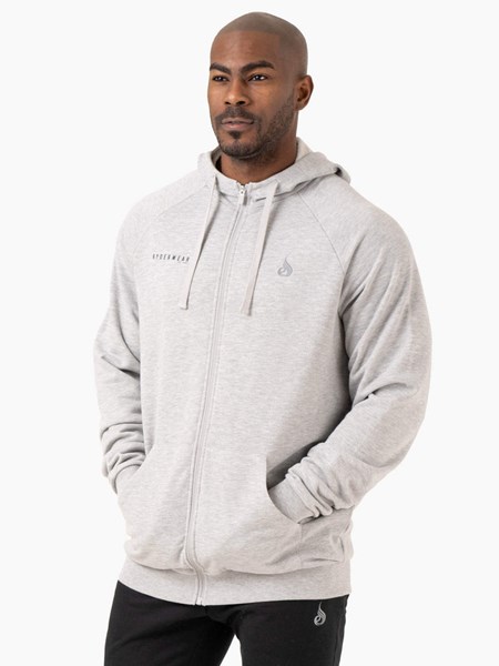 Ryderwear Pursuit Zip Up Hoodie Světle Šedé | XATW-78619