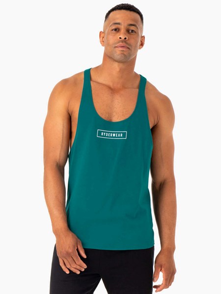 Ryderwear Recharge Stringer T-Back Teal | XCNB-08149