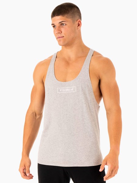 Ryderwear Recharge Stringer T-Back Šedé | OKAI-48357