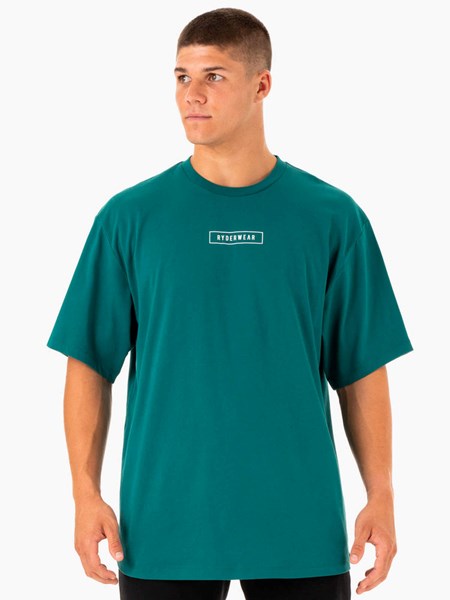 Ryderwear Recharge T-Shirt Teal | YPDA-49517