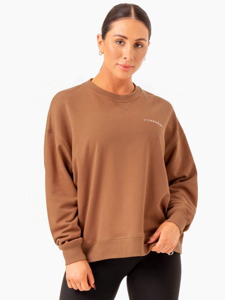 Ryderwear Recover Lehké Svetrové Mocha | VKUF-16204