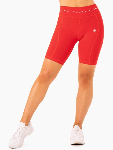 Ryderwear Reflex High Waisted Bike Shorts Červené | KLYJ-60894