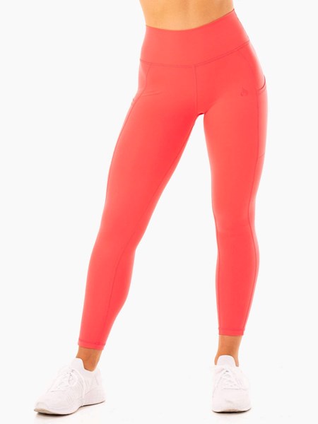 Ryderwear Reset High Waisted Pocket Leggings Watermelon | HUZM-75094