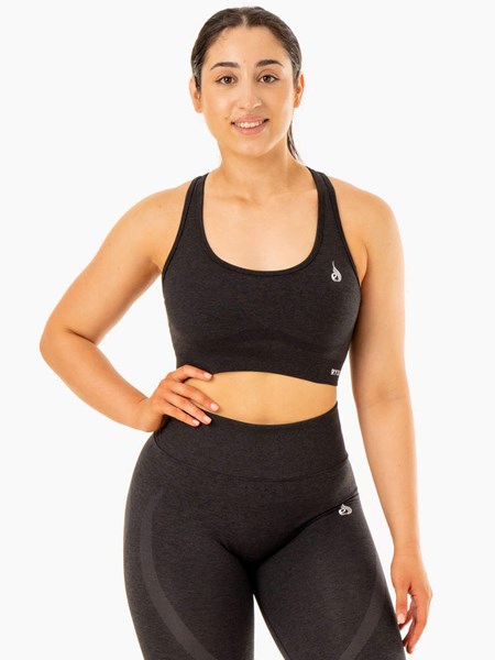 Ryderwear Sculpt Seamless Racer Back Sports Bra Černé | SCUK-73905