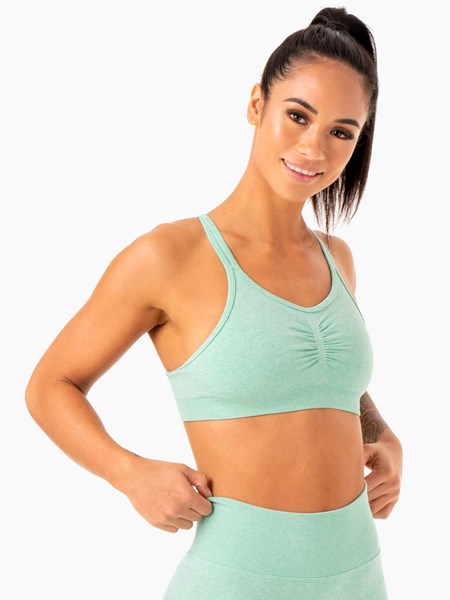 Ryderwear Sculpt Seamless Sports Bra Mátově Zelená | LAMK-63189