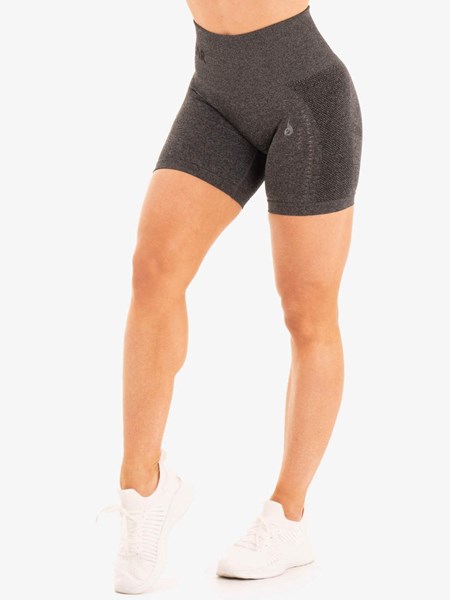 Ryderwear Seamless Staples Shorts Charcoal Marl | LORI-49631