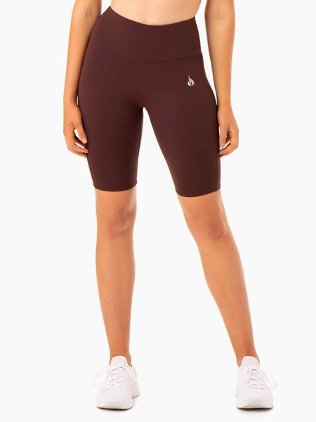 Ryderwear Staples Scrunch Bum Bike Shorts Čokolády | DAQG-09743