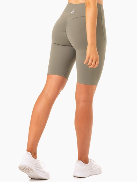 Ryderwear Staples Scrunch Bum Bike Shorts Hnědožlutý | MLUK-03549