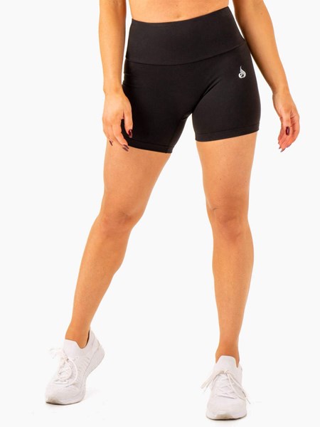 Ryderwear Vital Mid Length Scrunch Shorts Černé | AQCG-85672